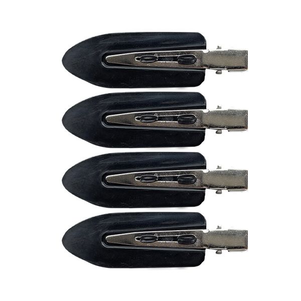 Hair Clips No Crease 4pk, Black