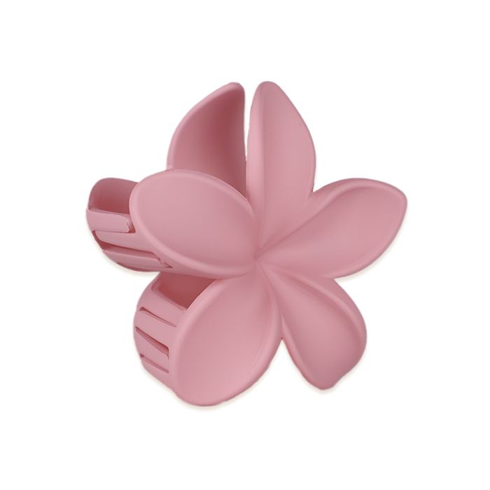 Matte Flower Hair Clip Large, Pink