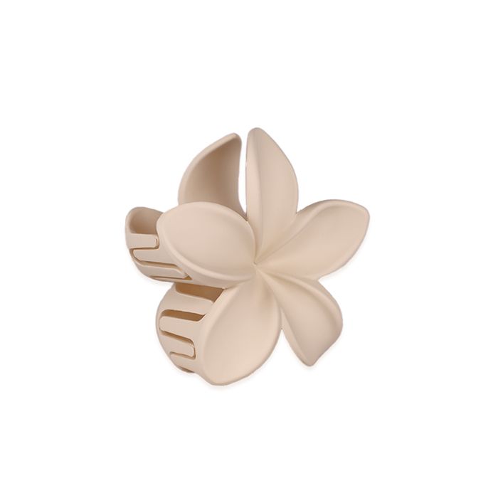 Matte Flower Hair Clip Medium, Yellow