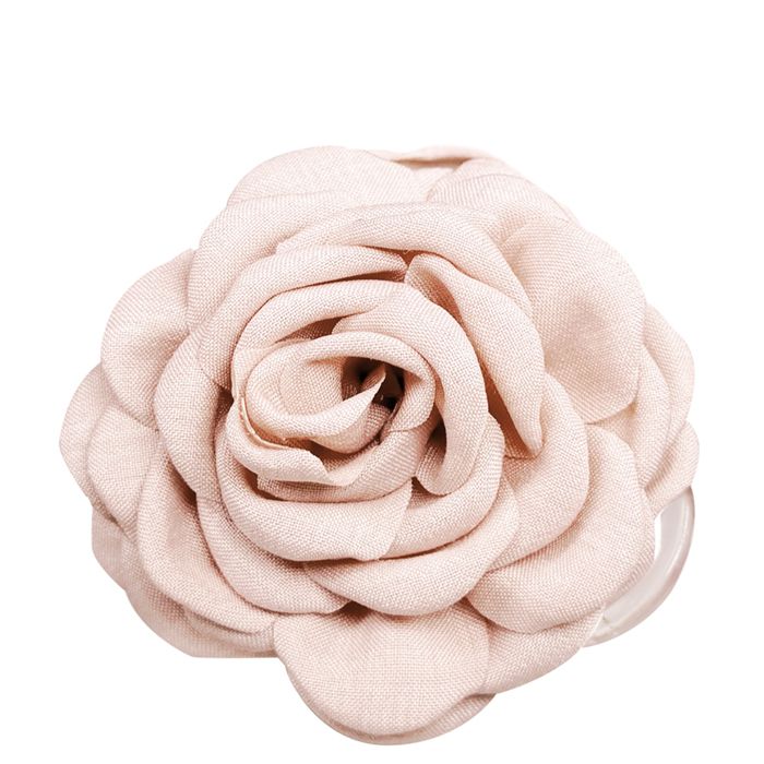 Large Flower Hair Clip, White