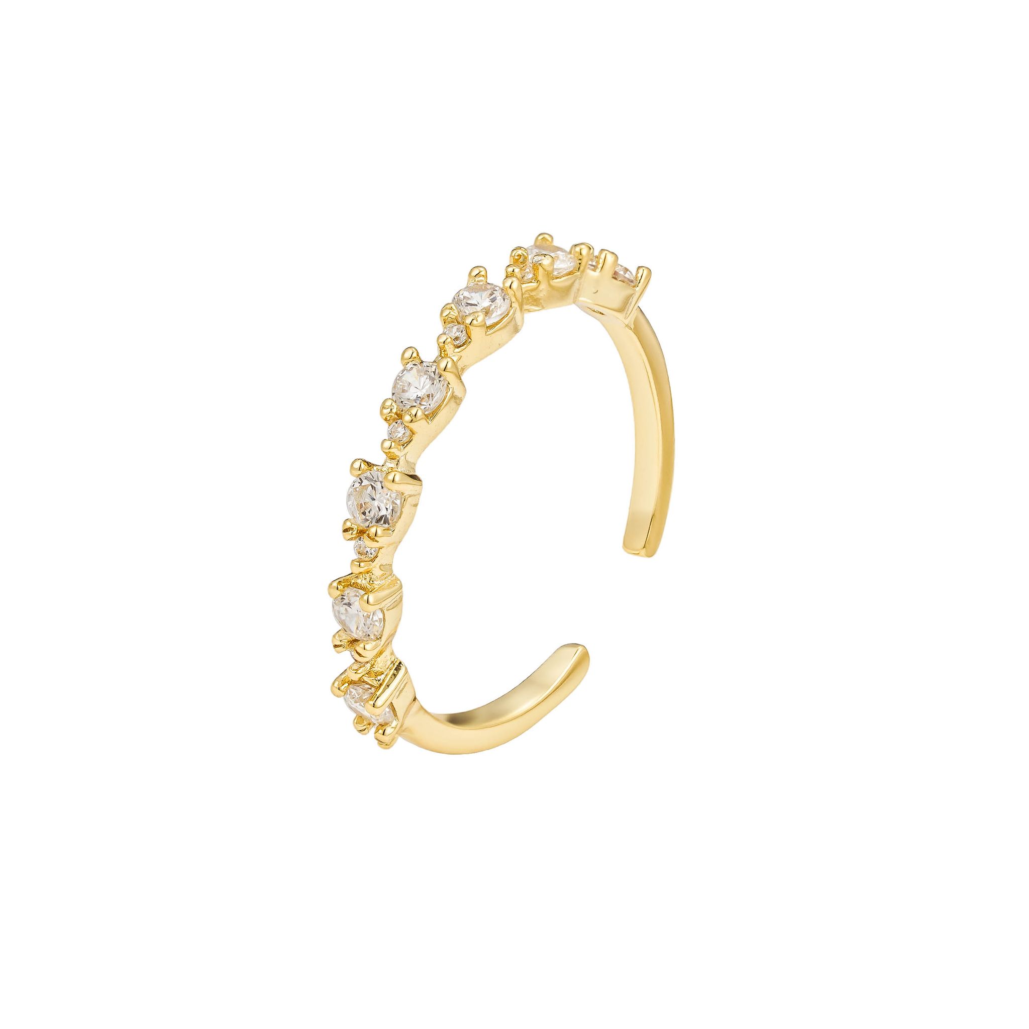 Sparkle Stones Ring, Gold