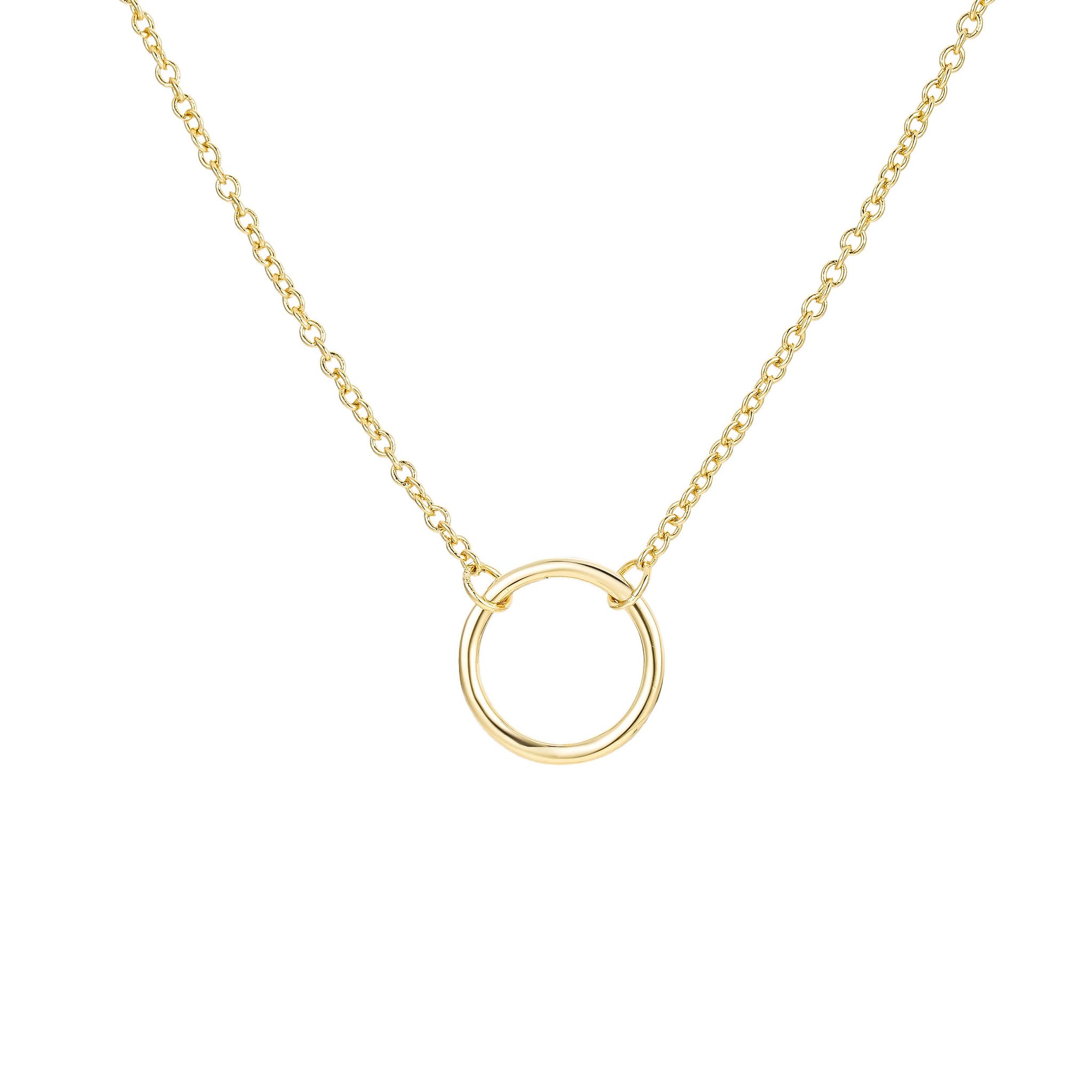 Golden Circle Necklace, Gold