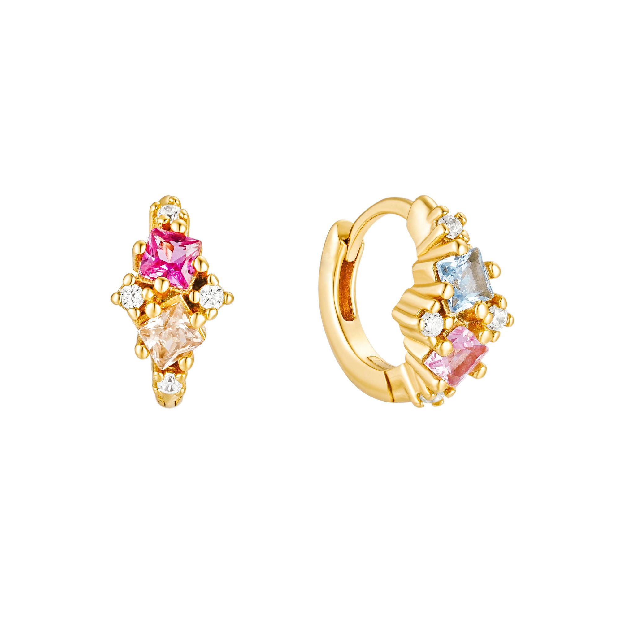 So Cute Huggie Hoops, Gold