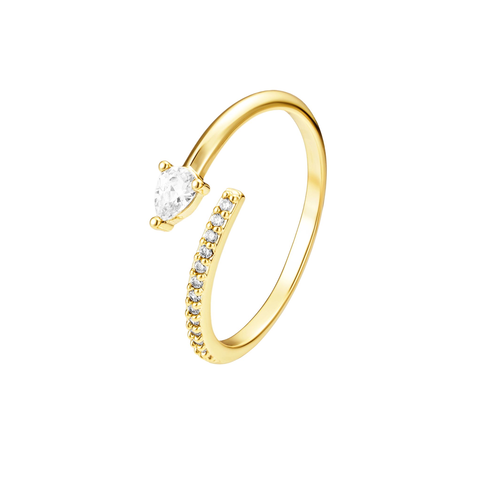 Stone Sparkle Ring, Gold