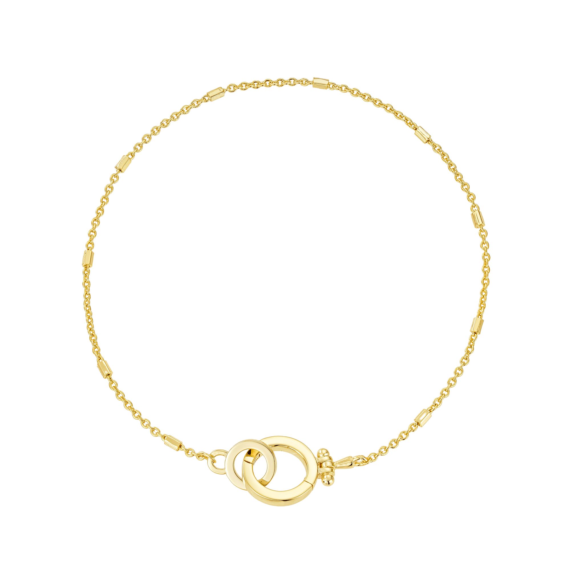 Pretty Circle Bracelet, Gold