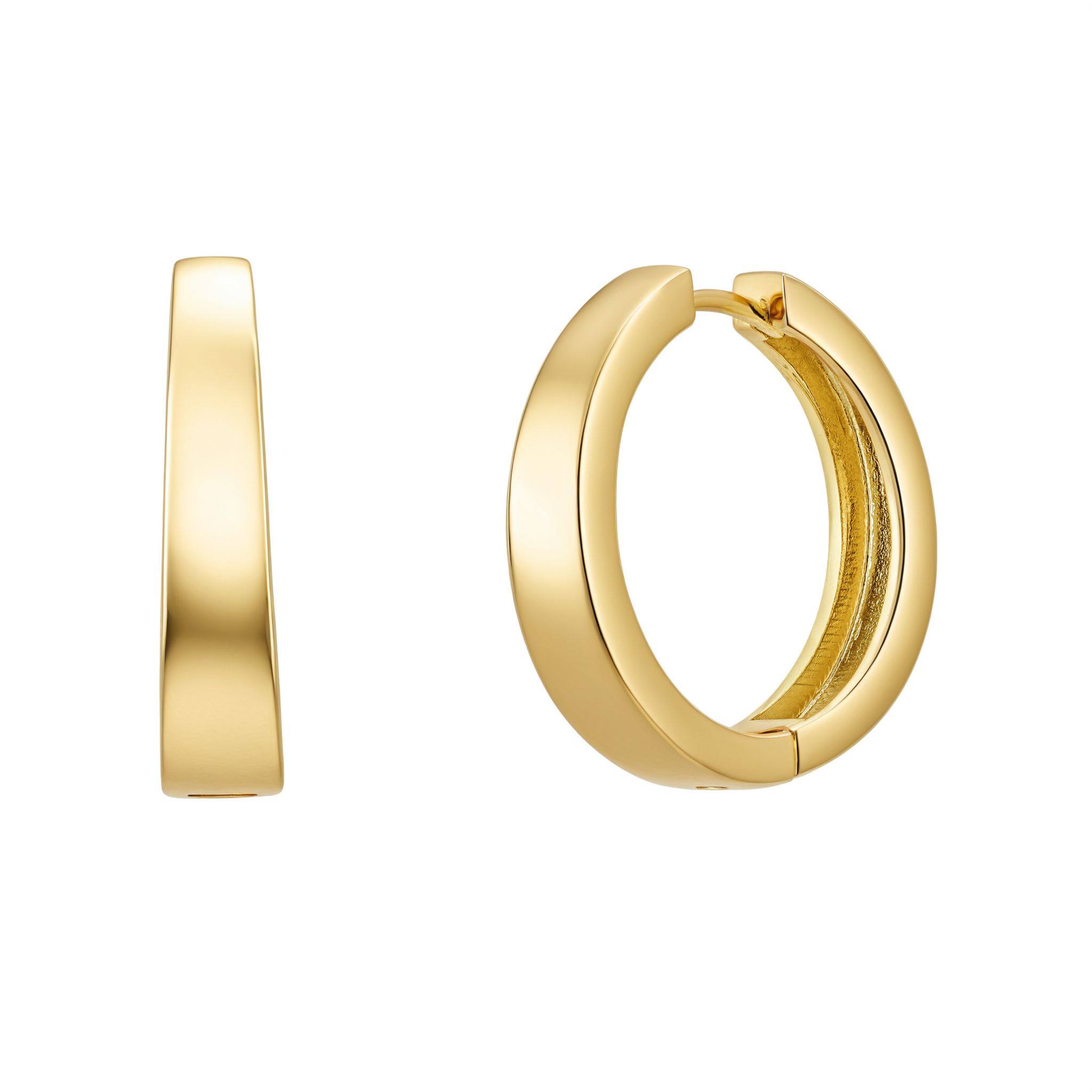 Classy Huggie Hoops, Gold