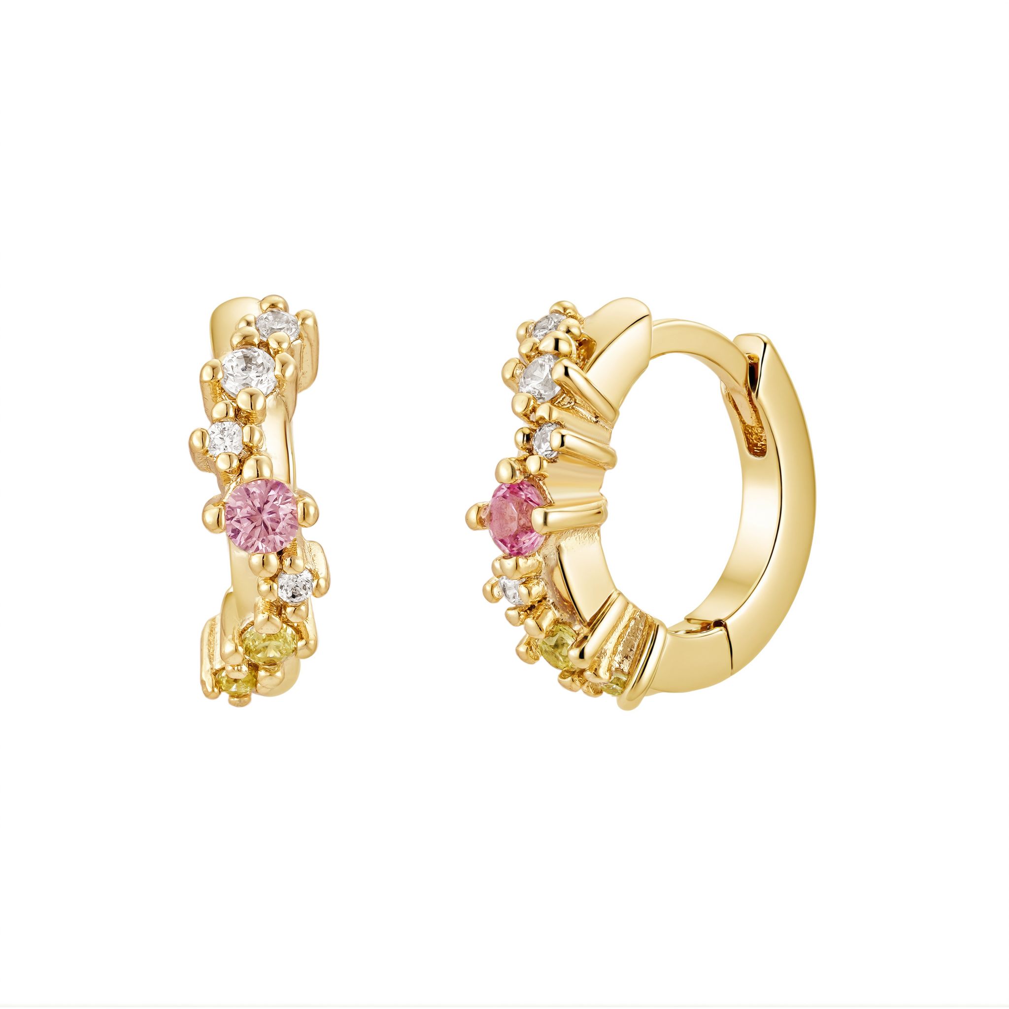 So Playfull Huggie Hoops, Gold