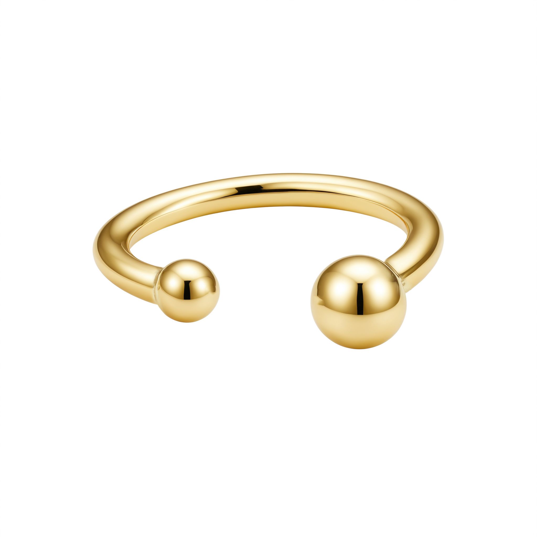 Chunky Ball Ring, Gold