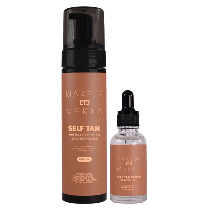 Makeup Mekka Self Tan Mousse & Drops, Medium