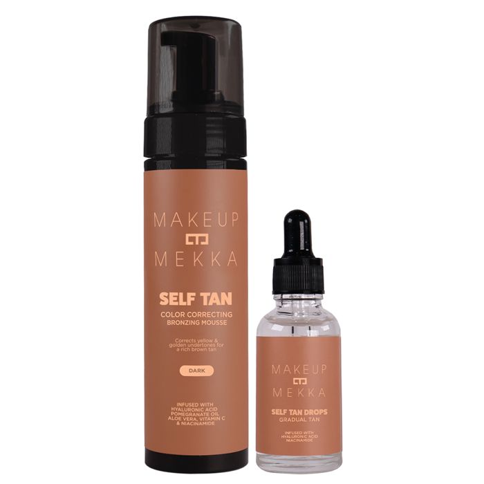 Makeup Mekka Self Tan Mousse & Drops, Dark