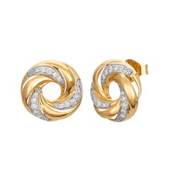 Diamantörhängen i 18K guld - Virvel Diamantörhängen i 18K guld - Virvel