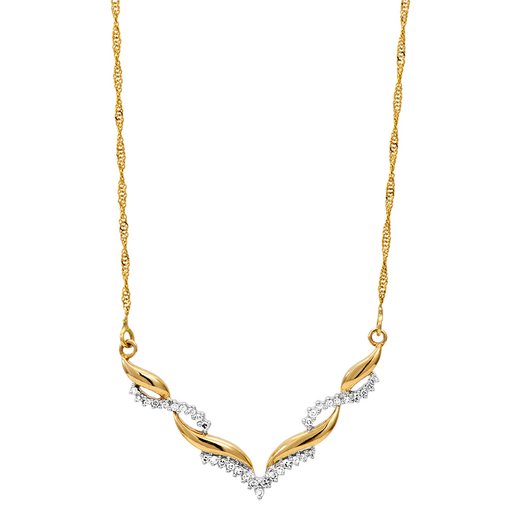 Diamanthalsband i 18K guld