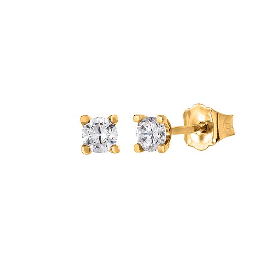 Diamantörhängen i 18K guld