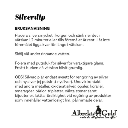 Putsmedel för silver