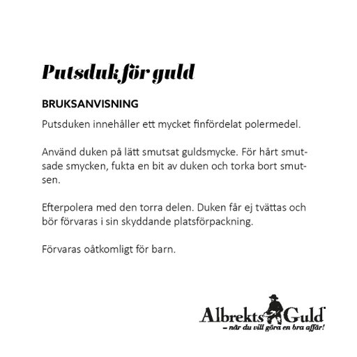 Putsduk för guld