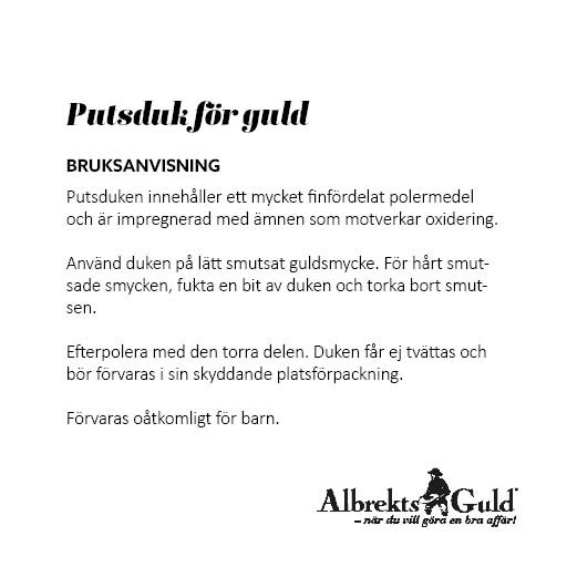 Miniputsduk för guldsmycken