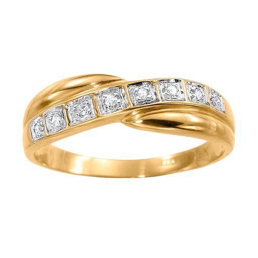 Diamantring i 18K guld