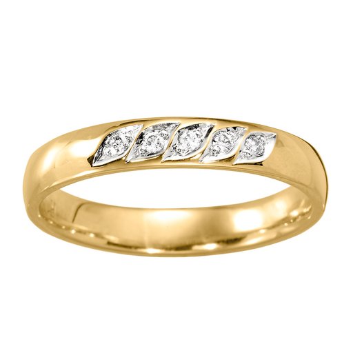 Diamantring i 18K guld