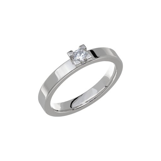 Diamantring i 18K guld