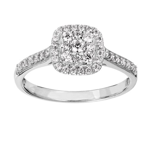 Diamantring i 18K guld