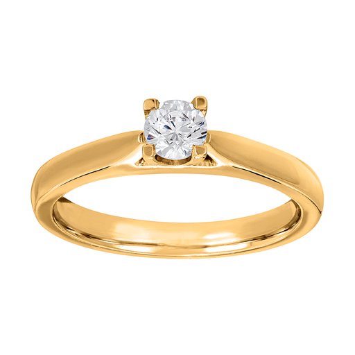 Diamantring i 18K guld