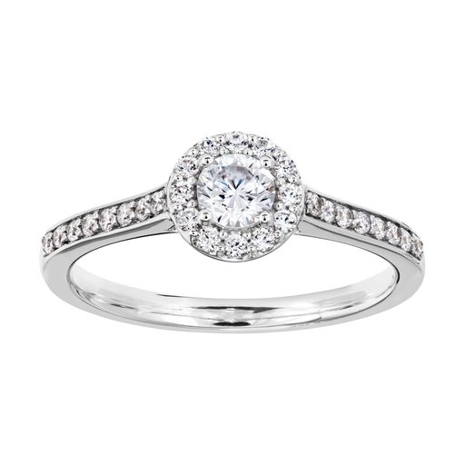 Diamantring i 18K guld