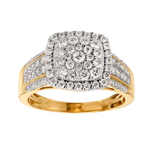 Diamantring i 18K guld
