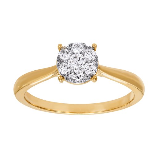 Diamantring i 18K guld