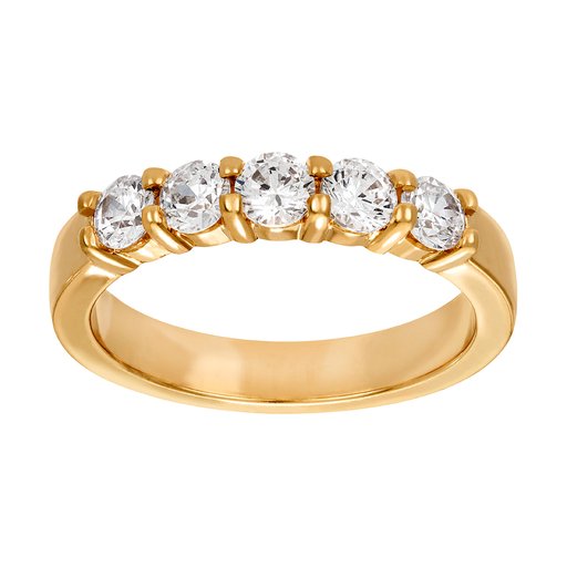 Diamantring i 18K guld