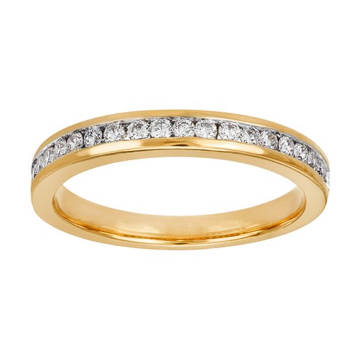 Diamantring i 18K guld
