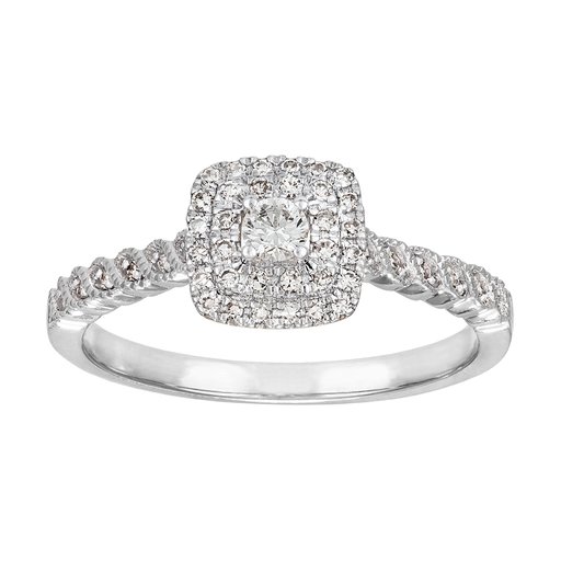 Diamantring i 18K guld