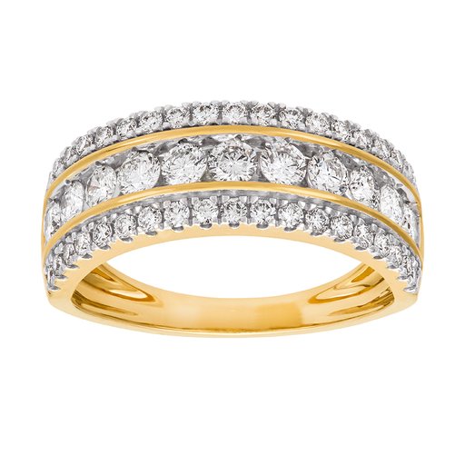 Diamantring i 18K guld