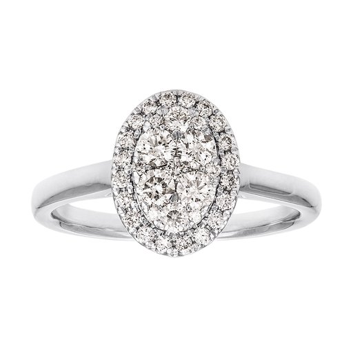 Diamantring i 18K guld