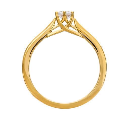 Diamantring i 18K guld