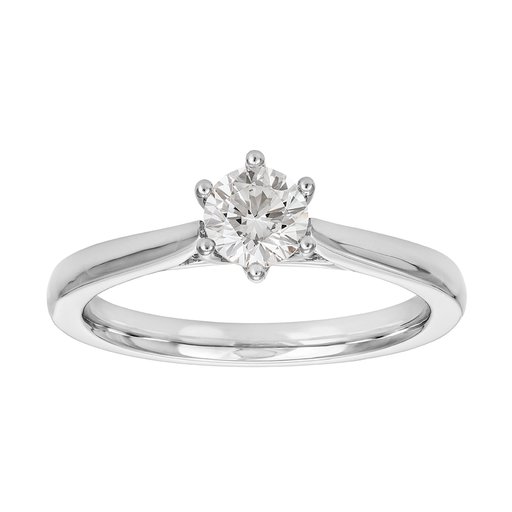 Diamantring i 18K guld