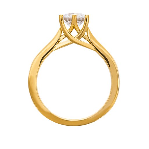 Diamantring i 18K guld