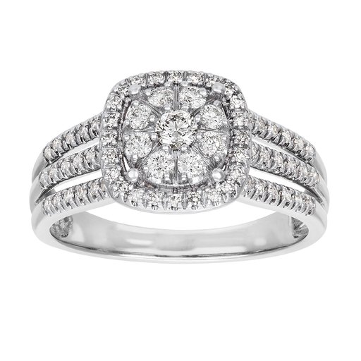 Diamantring i 18K guld
