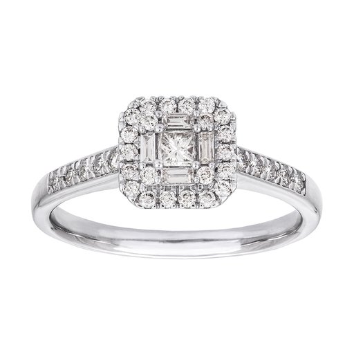Diamantring i 18K guld