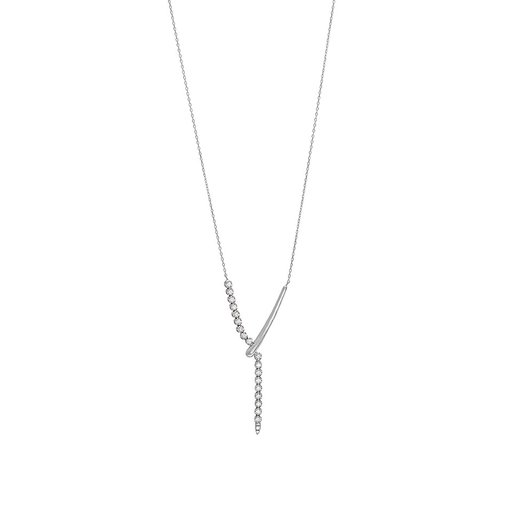 Diamanthalsband i 18K guld med flera diamanter