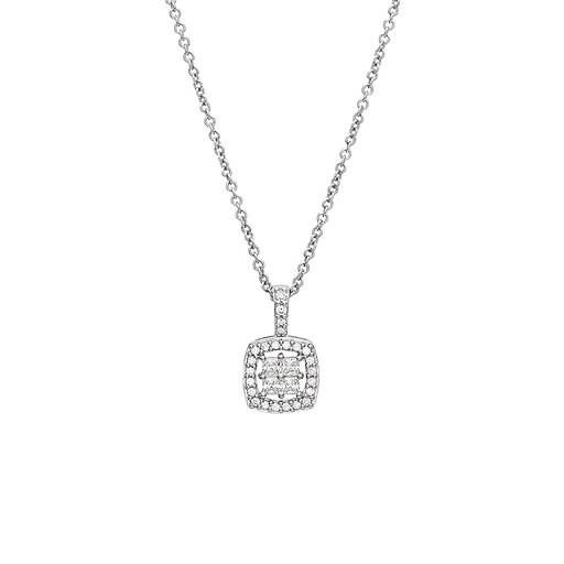Halsband i äkta silver med kubisk zirkonia