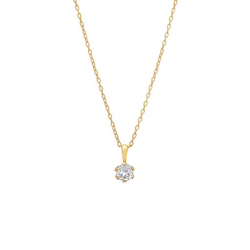 Halsband i äkta silver med kubisk zirkonia