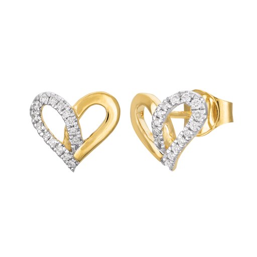 Diamantörhängen i 18K guld