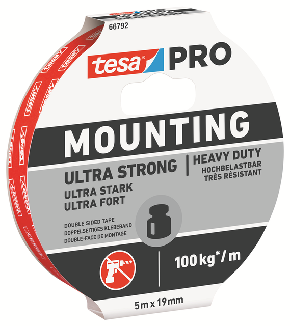 TESA PRO MONTERINGSTEJP ULTRA STARK 66792 19mm