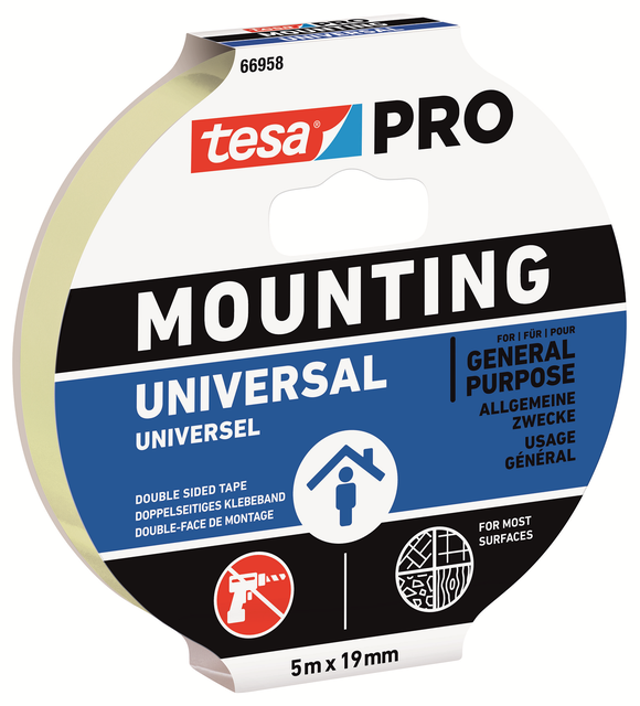 TESA PRO MONTERINGSBÅND UNIVERSAL 66958 19mm