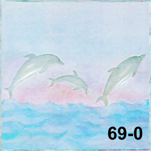Flisedekor, Delfiner 69-0