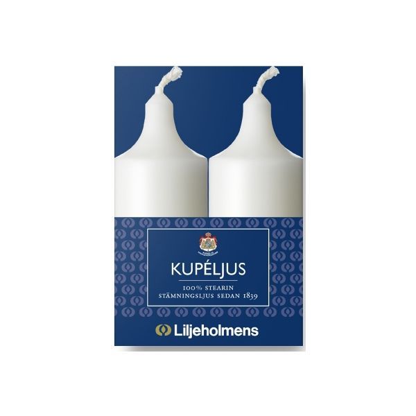Kupéljus, 161300 vit 2-pack
