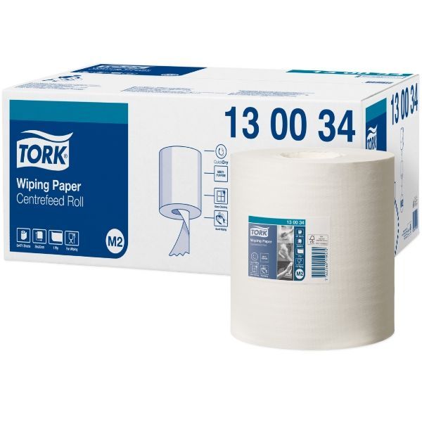 Tork, Avtorkningspapper 1-lager, Centrummatad M2 130034 0,8 kg