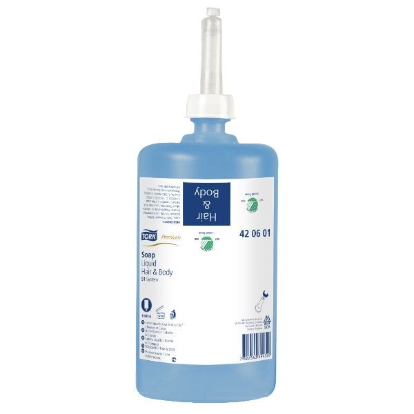 Tork, Premium Hair & Body flytande tvål, S1 420601
