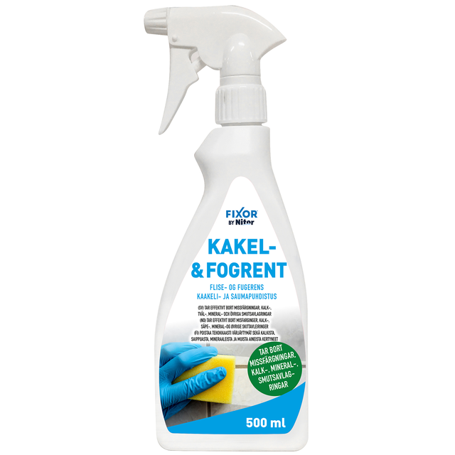 Flis og fugerent, spray