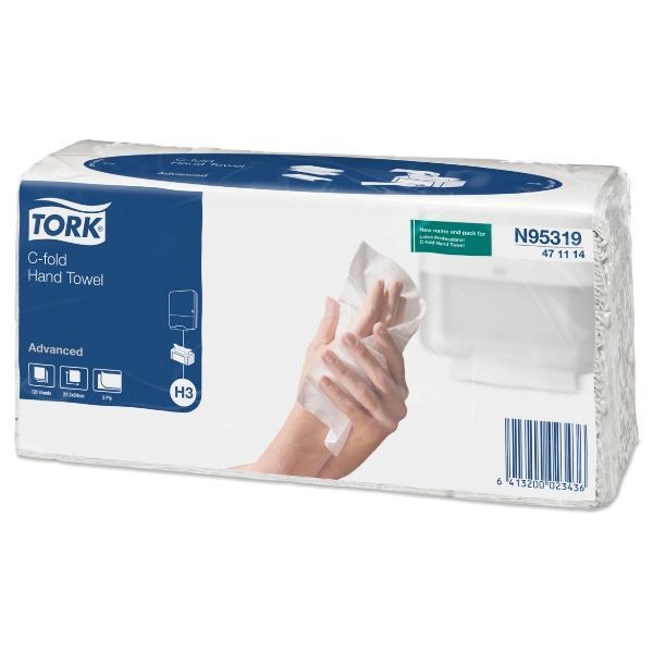 Tork handduk c-fold, H3 471114 Advansed
